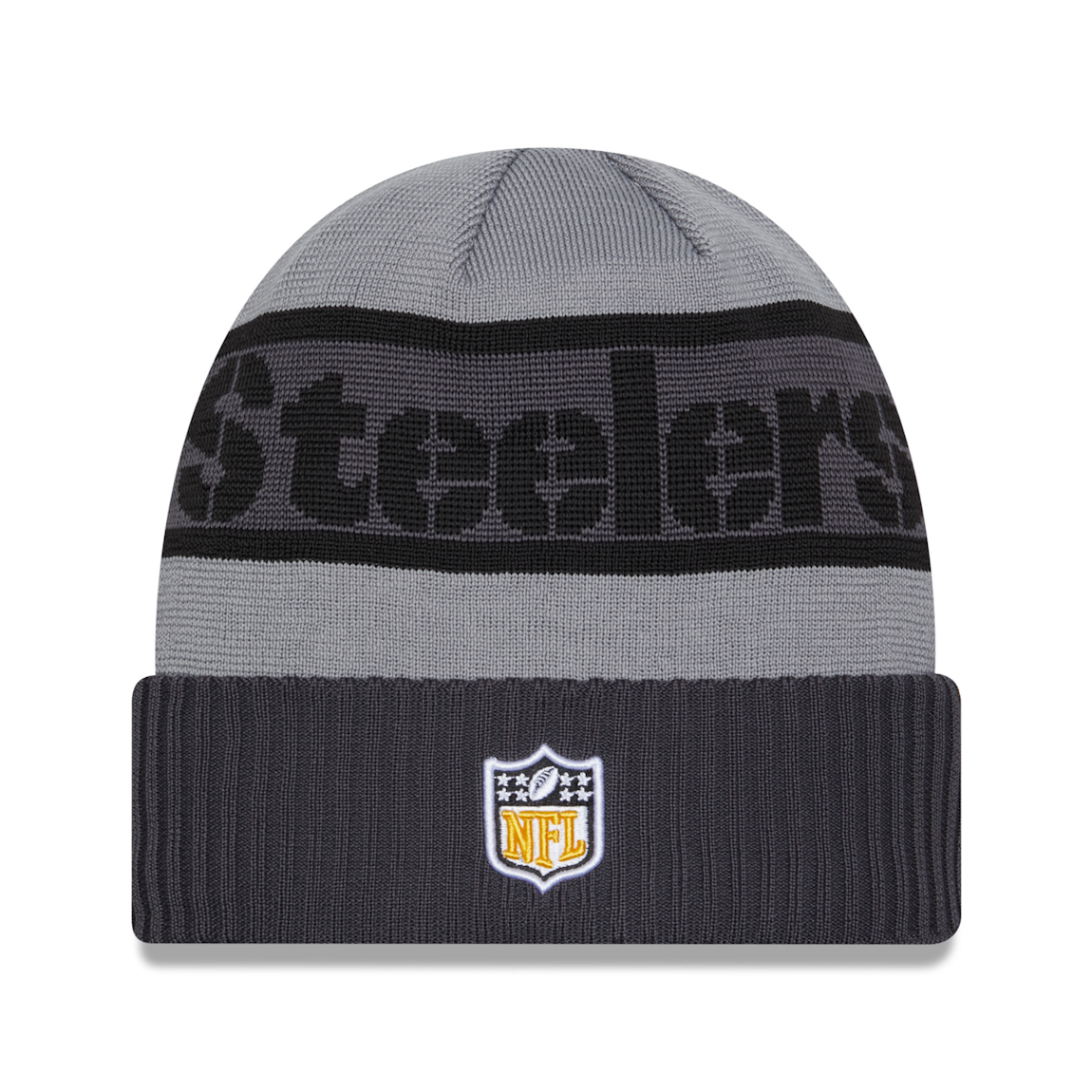 New Era - NFL Tech Knit Sideline 2023 Pipo Pittsburgh Steelers Harmaa