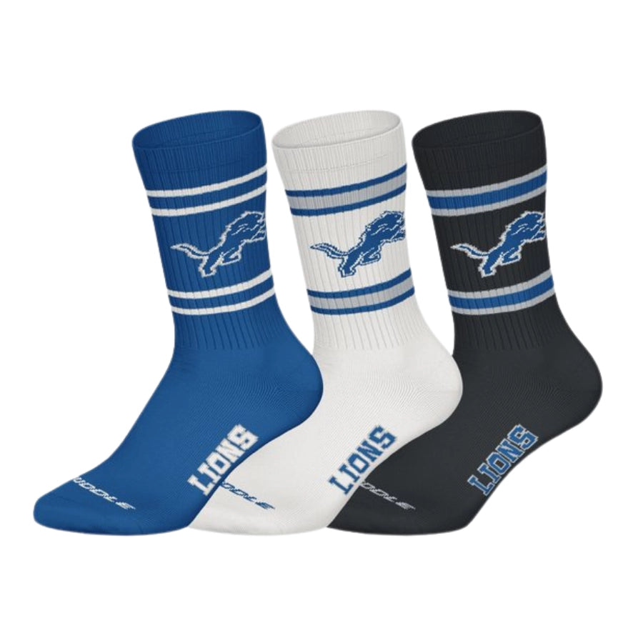 NFL Detroit Lions 3-pack Crew Socks