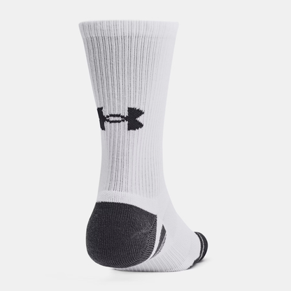 Under Armour - Performance Tech Crew White 3 kpl